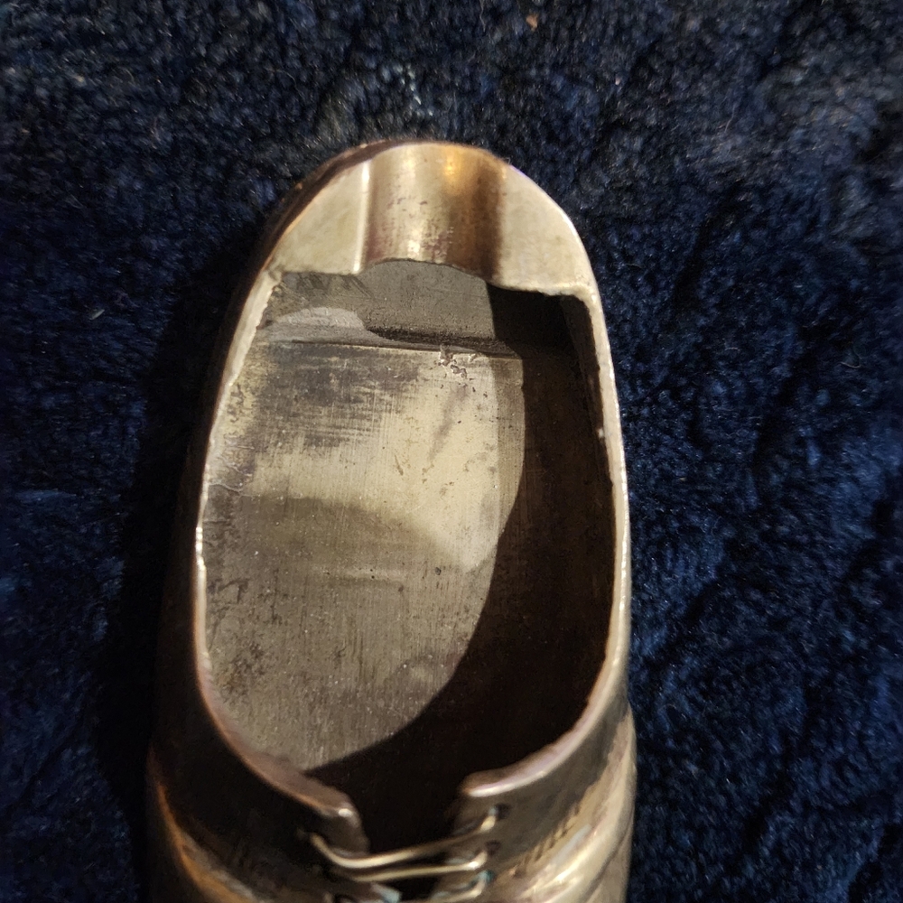 Vintage Brass Oxford Ashtray Shoe 3" - Picture 4 of 5